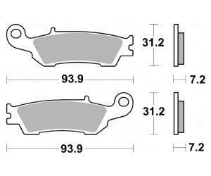 Гальмівні колодки SBS Comp Brake Pads, Carbon 840CS